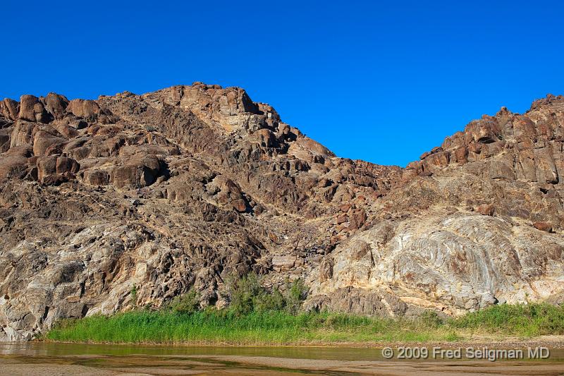 20090604_084708 D3 X1.jpg - View along the Kuibim River Valley.  The river is very low here and we crossed it several times in the 4x4.   This would be the highest water level during the year